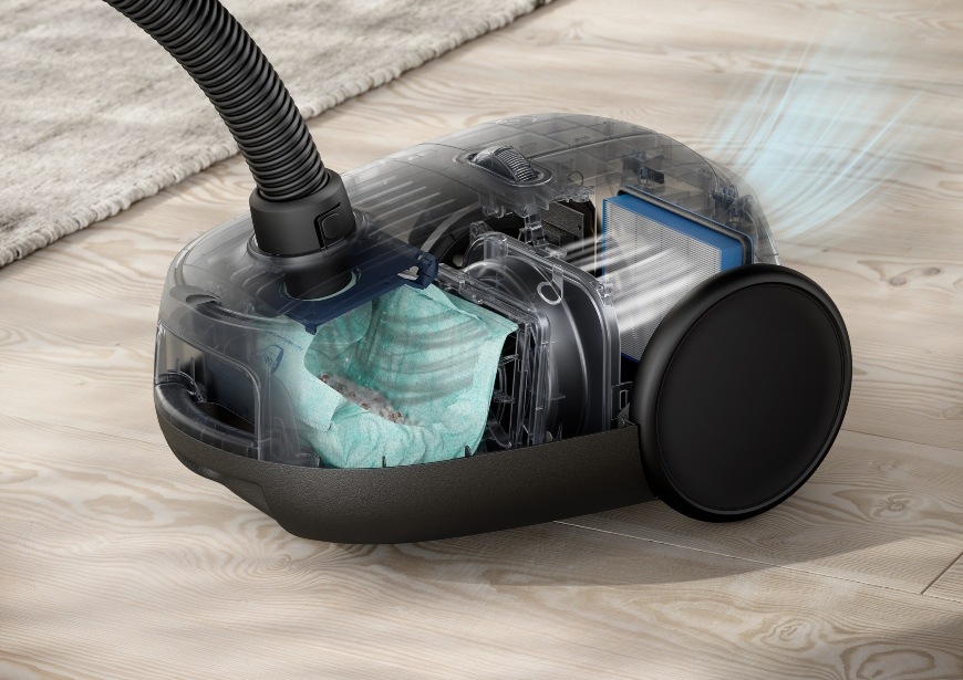 Podlahový vysávač Electrolux 600 EB61H6SW Electrolux 600 Hygienic EB61H6SW vreckový vysávač
