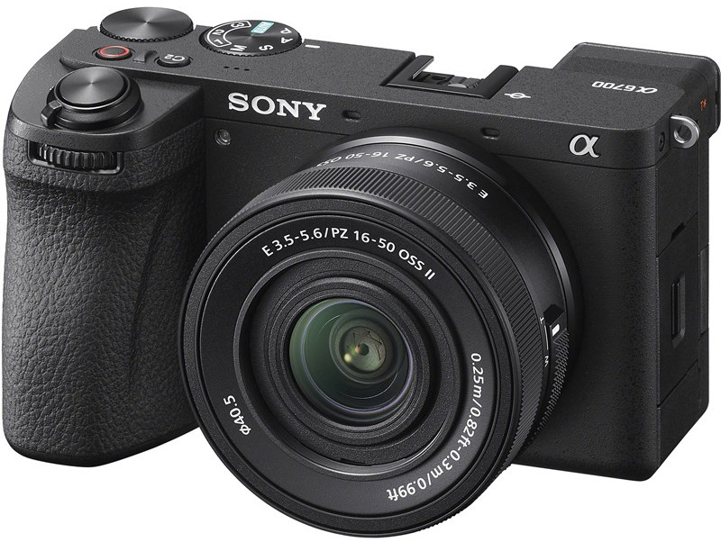 Bezzrkadlovka Sony Alpha 6700 s objektívom 16–50 mm, čierna farba