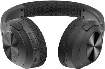 Slúchadlá A4Tech Fstyler BH220 bezdrátová skládací Bluetooth čierna Spodná strana slúchadiel A4Tech Fstyler BH220 s ovládacími tlačidlami