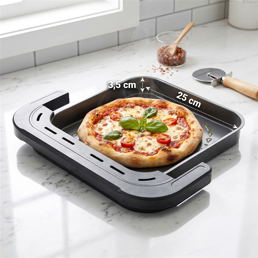 Fritéza teplovzdušná Tesla AirCook TrioZone Q636 XXL čierna Fritéza horkovzdušná Tesla AirCook TrioZone Q636 XXL
