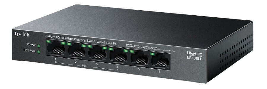Switch TP-Link LS106LP čierny Switch TP-Link LS106LP čierny