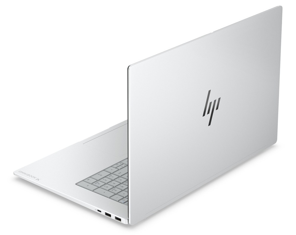 Notebook HP OmniBook X AI 17-de0070ncx + Game Pass predplatné na 2 mesiace strieborný Notebook HP OmniBook X AI 17 zozadu