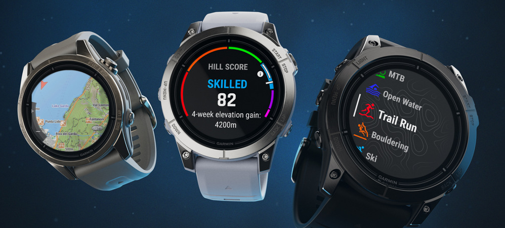 Inteligentné hodinky Garmin epix Pro (Gen 2) Sapphire - 51 mm - Titan Carbon Grey / Black Silicone Band