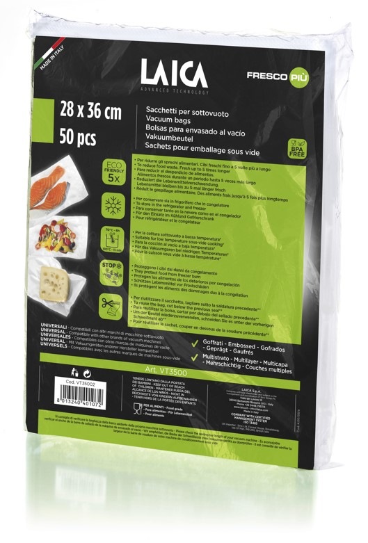 Sada vákuových vreciek Laica 28 × 36cm VT3500, 50 ks