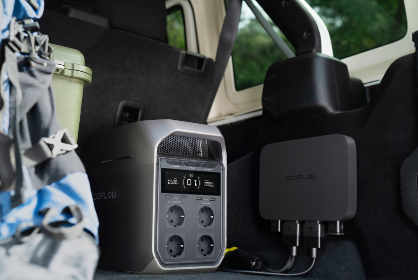 Alternátorový nabíjač EcoFlow 500 W čierny Alternátorový nabíjač EcoFlow 500 W