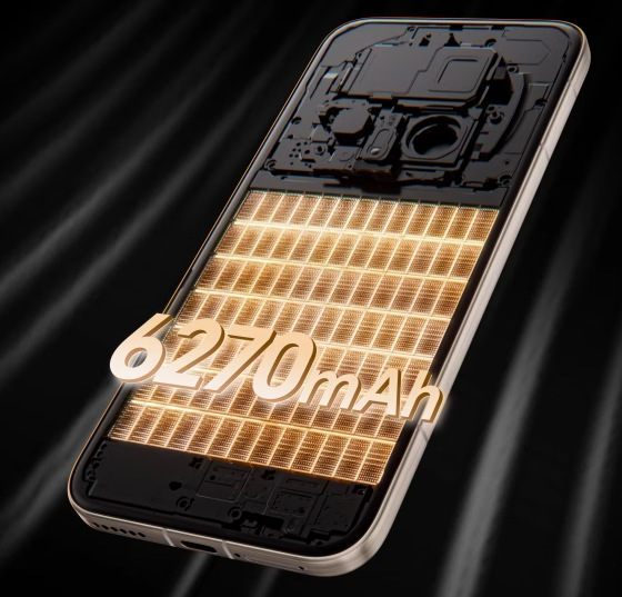 Mobilný telefón HONOR Magic8 Pro 5G 12 GB / 512 GB zlatý Batéria s kapacitou 6 270 mAh vo vnútri telefónu HONOR Magic8 Pro pre dlhú výdrž