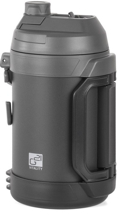 Nerezová termoska G21 s objemom 3 800 ml v šedom dizajne