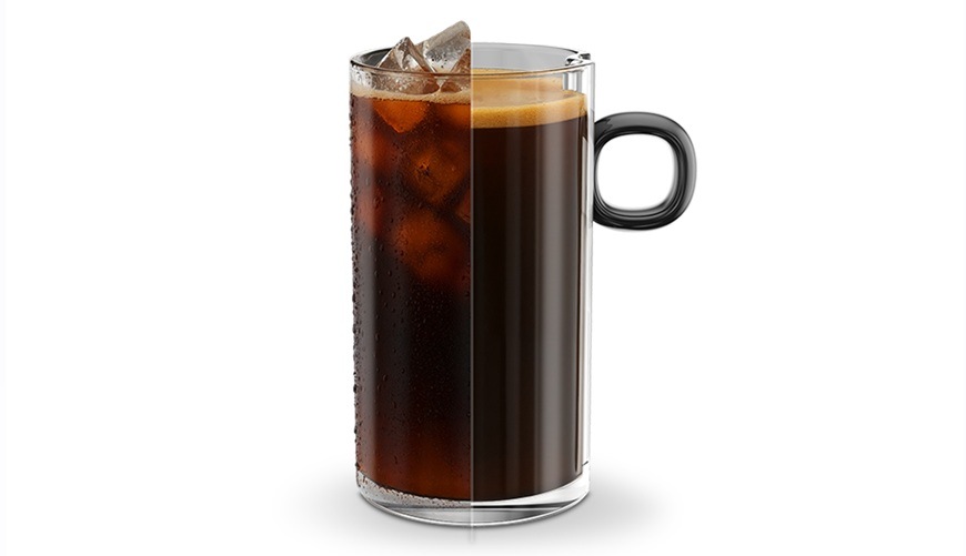 Automatický kávovar Beko CEG 8564 B čierny Detail obrázku nápoje ColdBrew.