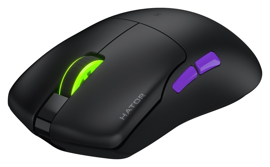 Myš HATOR Pulsar 3 ULTRA čierna Herná myš HATOR Pulsar 3 Ultra 4K Wireless s podsvieteným kolieskom a dvojicou bočných tlačidiel
