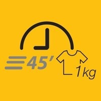 1 kg bielizne za 45 minút