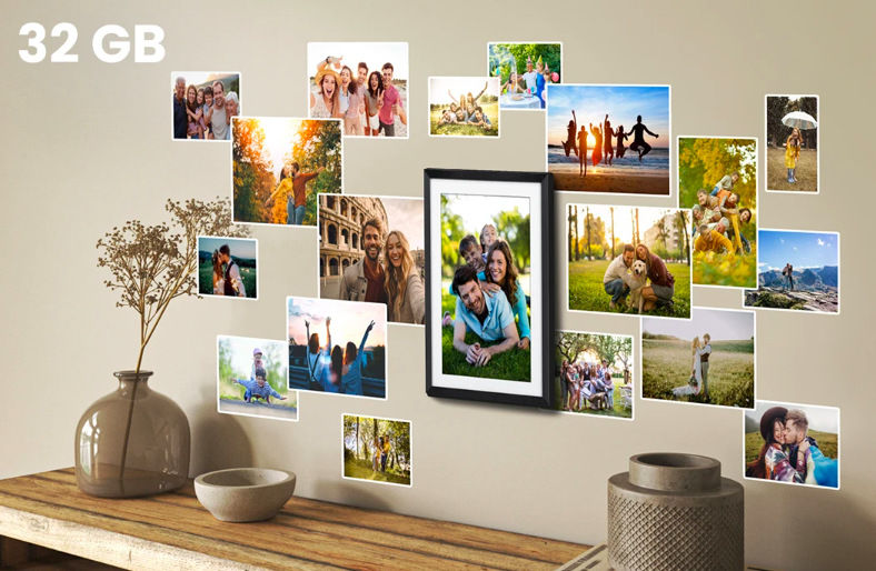 Elektronický fotorámček Rollei Smart Frame WiFi 107 čierny Fotorámik digitálny Rollei Smart Frame WiFi 107″ width=