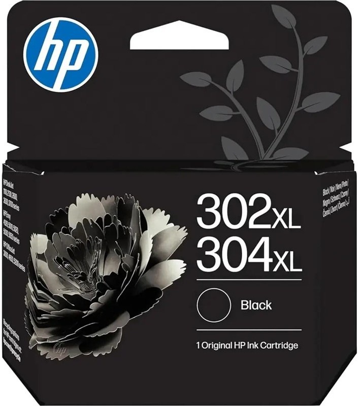 Čierna atramentová náplň HP 302XL/304XL s výťažnosťou 430 strán