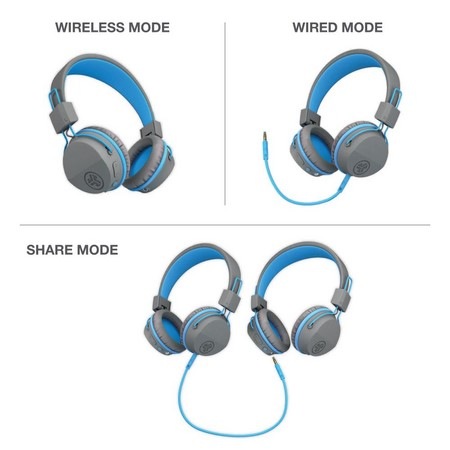 Slúchadlá JLab JBuddies Studio Kids Wireless sivá/fialová Slúchadlá JLab JBuddies Studio Kids Wireless sivá/fialová