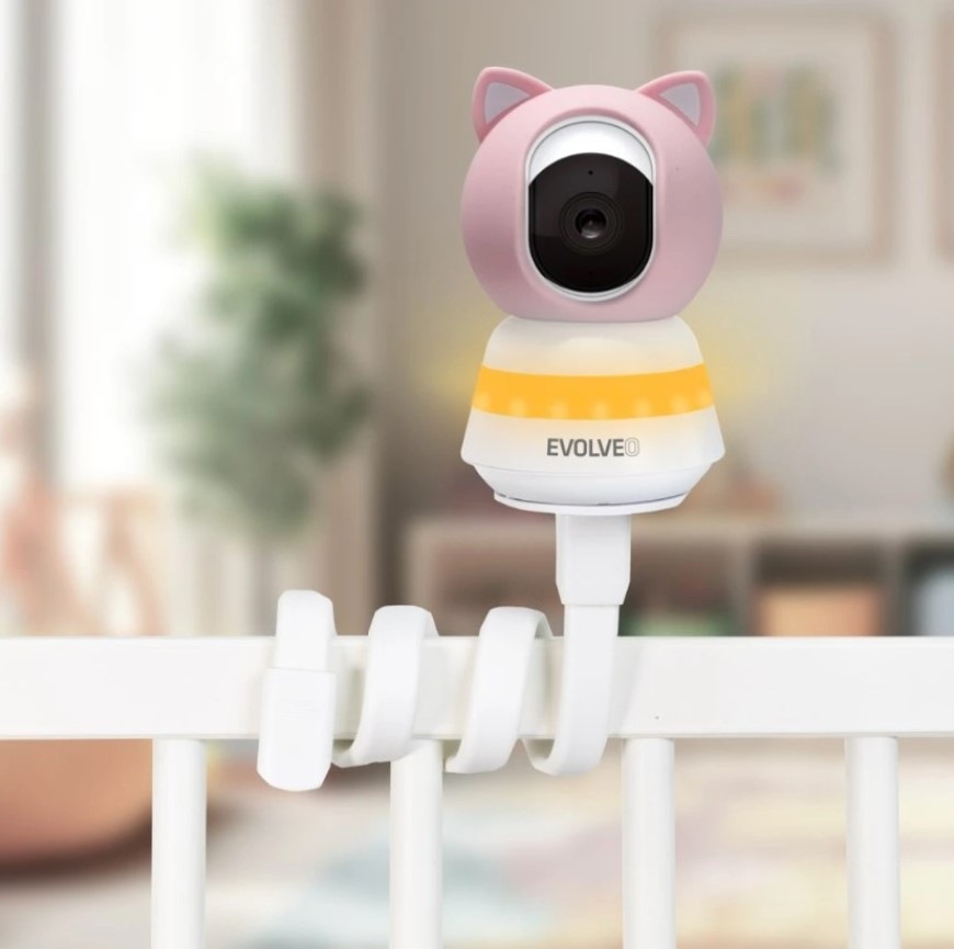 Detská elektronická pestúnka Evolveo Baby Monitor N5 (CAM-5-P) ružová Detská elektronická pestúnka Evolveo Baby Monitor N5, ružová