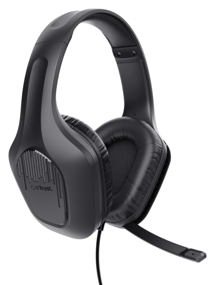Headset Trust GXT 417 Zirox čierny Výkonné 50mm meniče poskytujú široký frekvenčný rozsah od 20 Hz do 20 kHz a dynamický stereo zvuk.