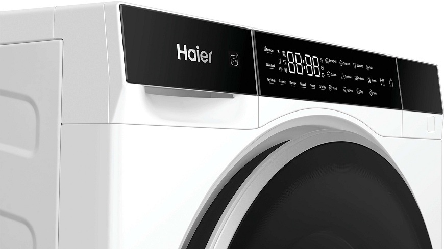 detail panelu práčky so sušičkou Haier HWD50-BP12307U-S