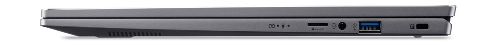 Notebook Acer Swift Go 16 (SFG16-71-73WC) čierny Profil zatvoreného notebooku Acer Swift Go 16 (SFG16-72-598D)