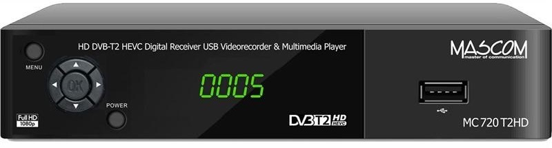 Set-top box Mascom MC720T2 HD čierny