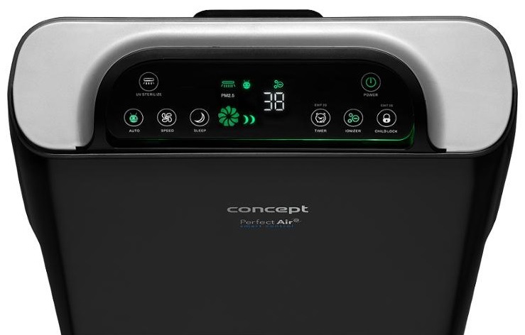 Čistička vzduchu Concept Perfect Air CA2000 čierna/strieborná Čistička vzduchu Concept Perfect Air CA2000 čierna/strieborná