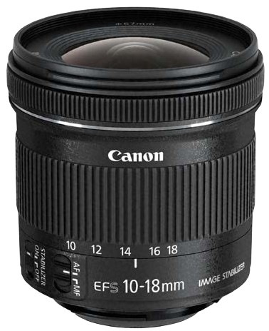 Objektív Canon EF-S 10-18 mm f/4.5-5.6 IS STM + EW73C + LC kit čierny Objektív Canon EF-S 10-18 mm f/4.5-5.6 IS STM + EW73C + LC kit čierny