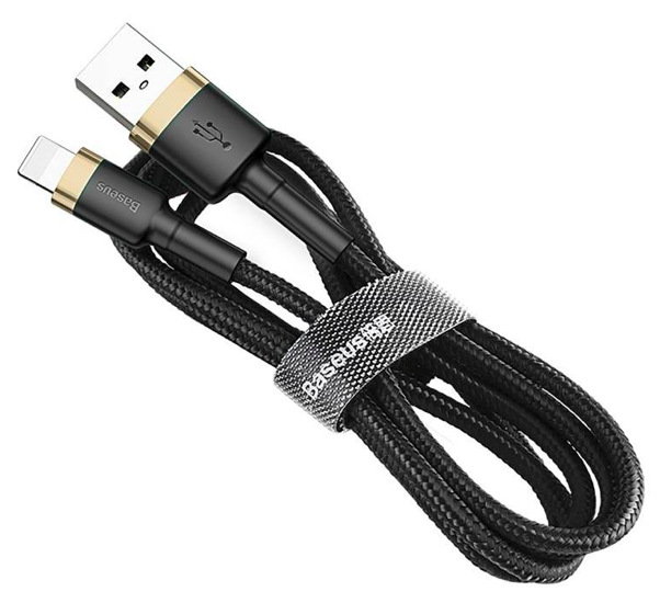 Kábel Baseus Cafule USB/Lightning, 3m čierny/zlatý Kábel Baseus Cafule USB/Lightning, 3m čierny/zlatý