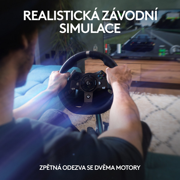 Volant Logitech G920 pre Xbox One, One X, One S, PC + pedále čierny