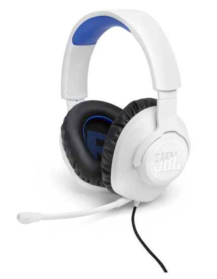Headset JBL Quantum 100P Console biely/modrý