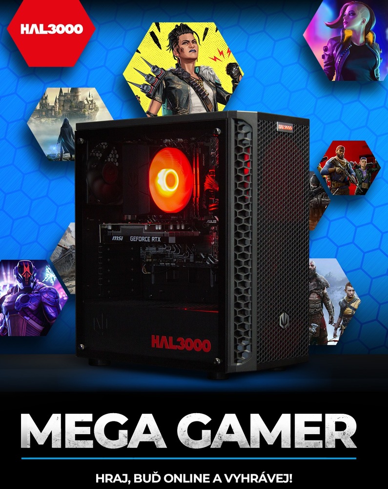 Herný počítač HAL3000 MEGA Gamer Pro 3050 čierny HAL3000 MEGA Gamer Pro 3050 (PCHS2794)