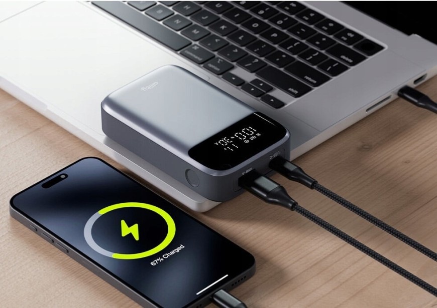 Powerbank Allity APB-200 PD QC 33W 10000 mAh sivý Powerbanka Allity APB-200 PD QC 33W 10000 mAh - šedá