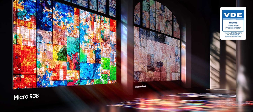 Televízor Samsung MRE100R85H Televízia Samsung MRE65R95H galéria obrazov na stene