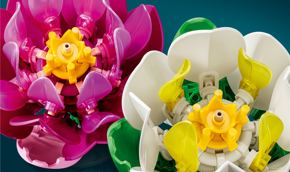Stavebnica LEGO® Botanicals 11511 Lekníny Aplikácia LEGO Builder a režim Stavajte spoločne umožní užiť si stavanie s rodinou alebo kamarátmi.