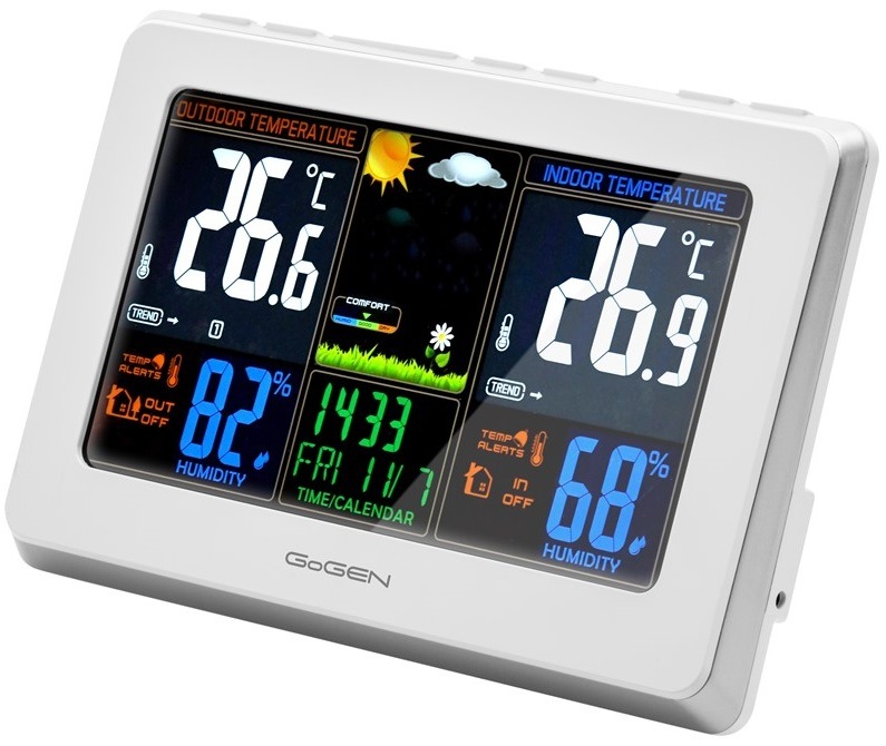Meteorologická stanica GoGEN ME 3257 strieborná/biela