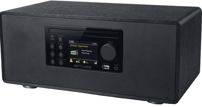 Mikro HiFi systém MUSE M-695 DBT čierny