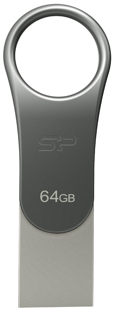USB flashdisk Silicon Power Mobile C80 64 GB strieborný