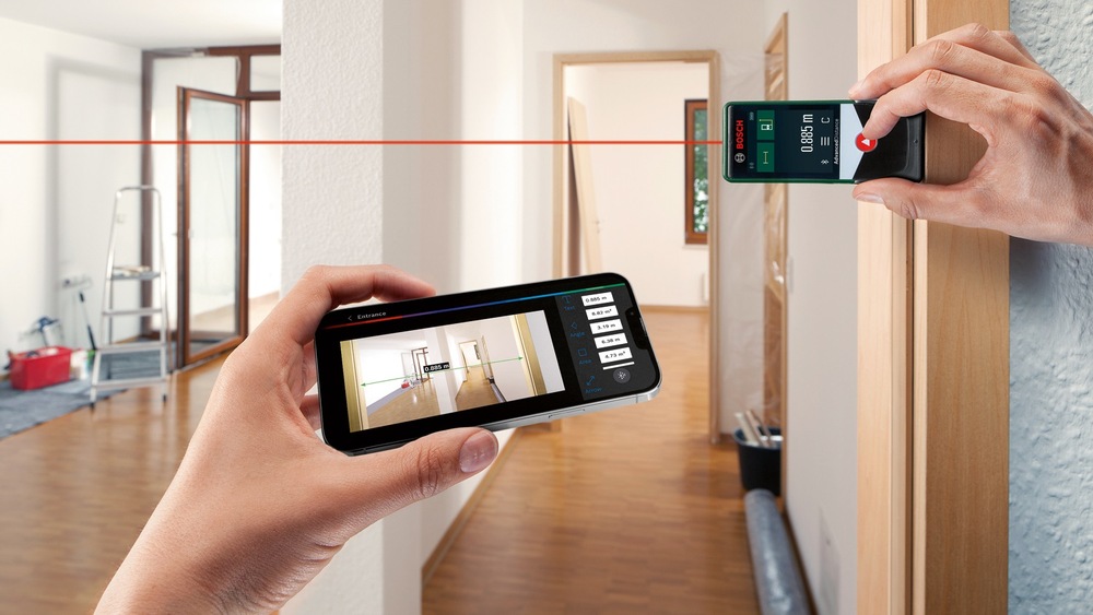 Laserový diaľkomer Bosch AdvancedDistance 50C, 0.603.672.2Z0 Laserový diaľkomer Bosch AdvancedDistance 50C, 0.603.672.2Z0