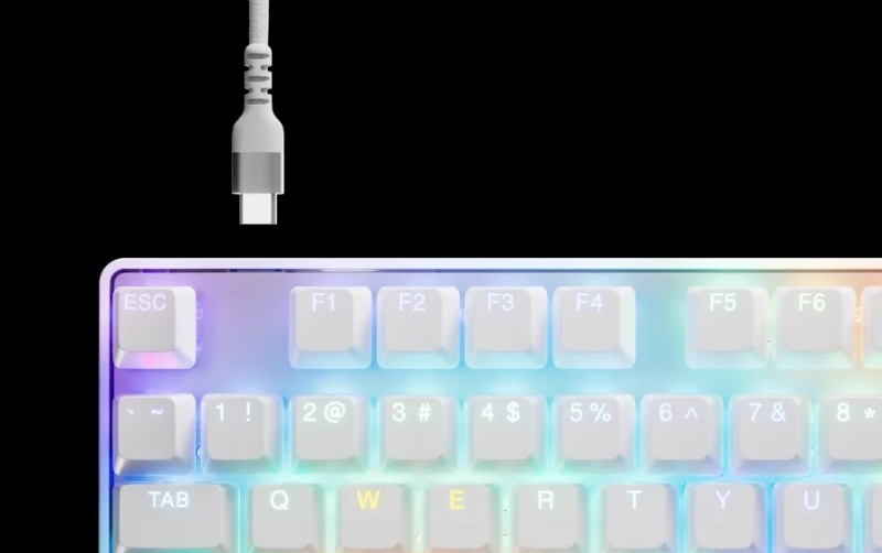 Klávesnica SteelSeries Apex Pro TKL Gen 3 US biela