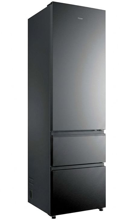 Chladnička komb. Haier HTR3620CNMP, nerezová farba