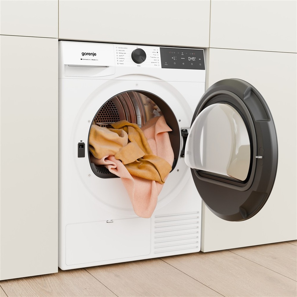 Sušička bielizne Gorenje G400 DG49CP NatureDry biela Sušička Gorenje DG49CP NatureDry otvorené dvierka