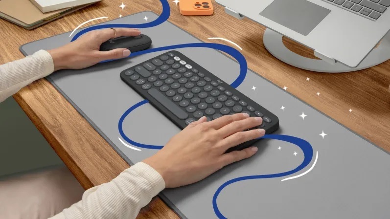 Klávesnica s myšou Logitech Pebble 2 Combo, US INT'L ružová Klávesnica s myšou Logitech Pebble 2 Combo, US INT'L ružová