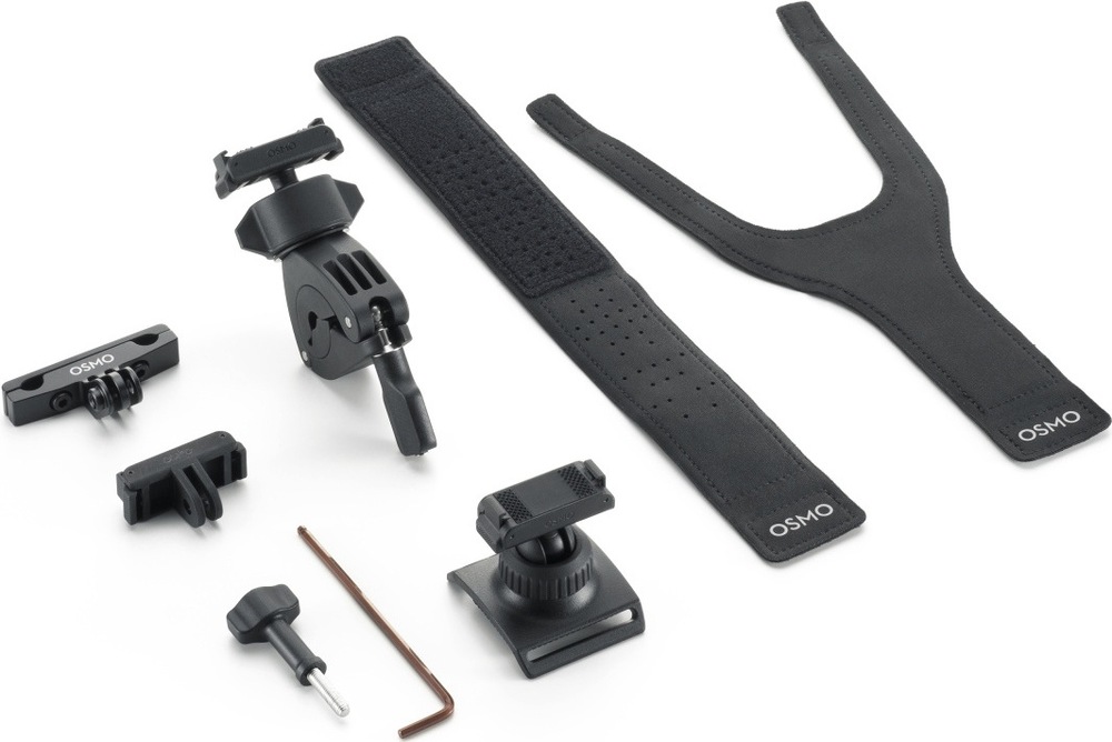 Sada držiakov DJI Osmo Road Cycling Accessory Kit (Dual-Direction Quick-Release) čierna Sada držiakov DJI Osmo Road Cycling Accessory Kit obsahuje aj popruh na zápästie