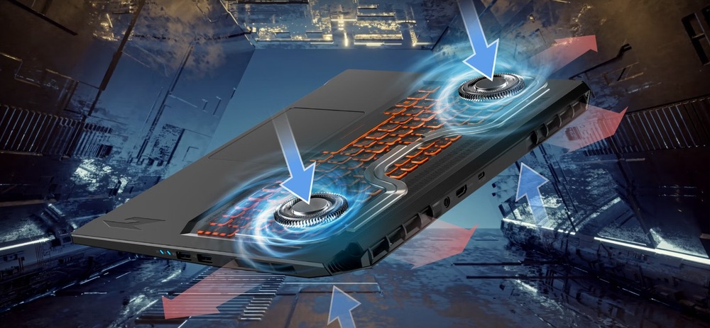 Notebook Acer Nitro V 17 AI (ANV17-41-R7Y9) čierny Duálne ventilátory notebooku Acer Nitro V 17 AI