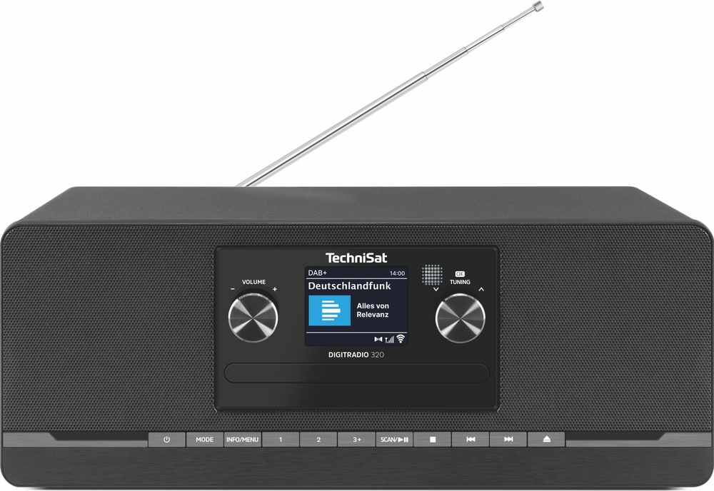 Digitálny rádioprijímač TechniSat DIGITRADIO 320, čierna farba