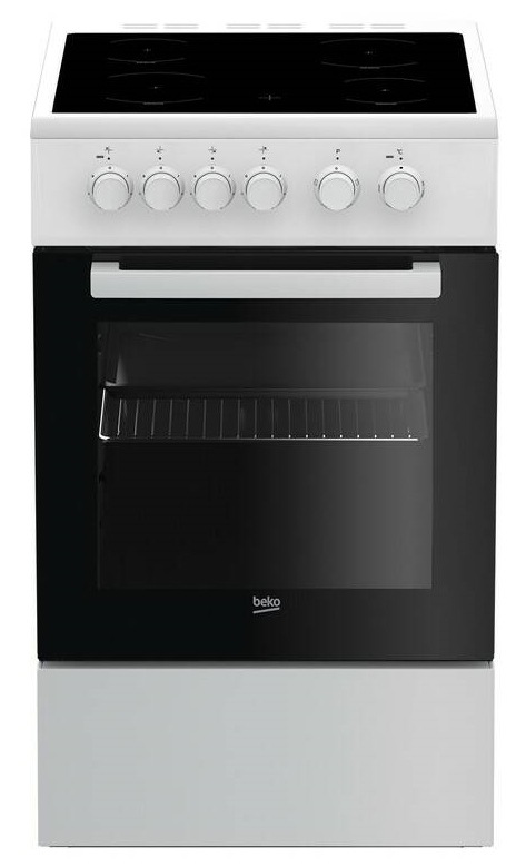 Sklokeramický sporák Beko FSM 57000 GW biela