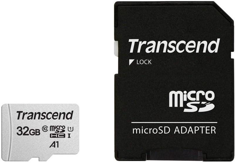 Pamäťová karta Transcend 300S microSDHC 32GB UHS-I U1 (100R/25W) + adapter