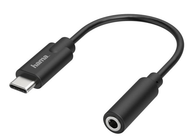 Redukcia Hama USB-C / Jack 3,5 mm, aktívny