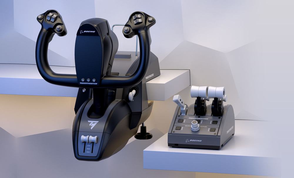 Joystick Thrustmaster TCA YOKE PACK BOEING Edition pre Xbox One, Series X/S, PC čierny „“