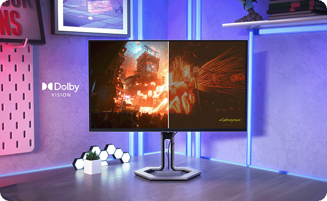 Herný monitor Lenovo Legion 27-10 čierny Ergonomický plne funkčný stojan sa zdvíha, naklápa, otáča a nakláňa tak, aby vyhovoval vášmu ideálnemu hernému štýlu