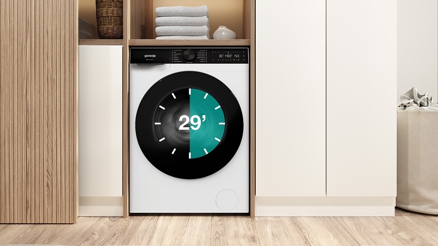 Práčka Gorenje WS674A FastWashPro biela práčka gorenje s časovým ciferníkom na bubne