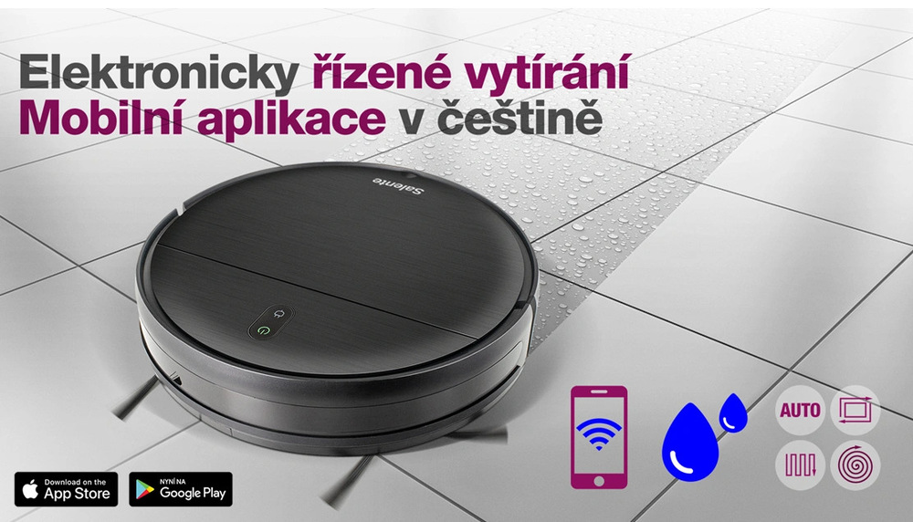 Robotický vysávač Salente RTX-R2 čierny