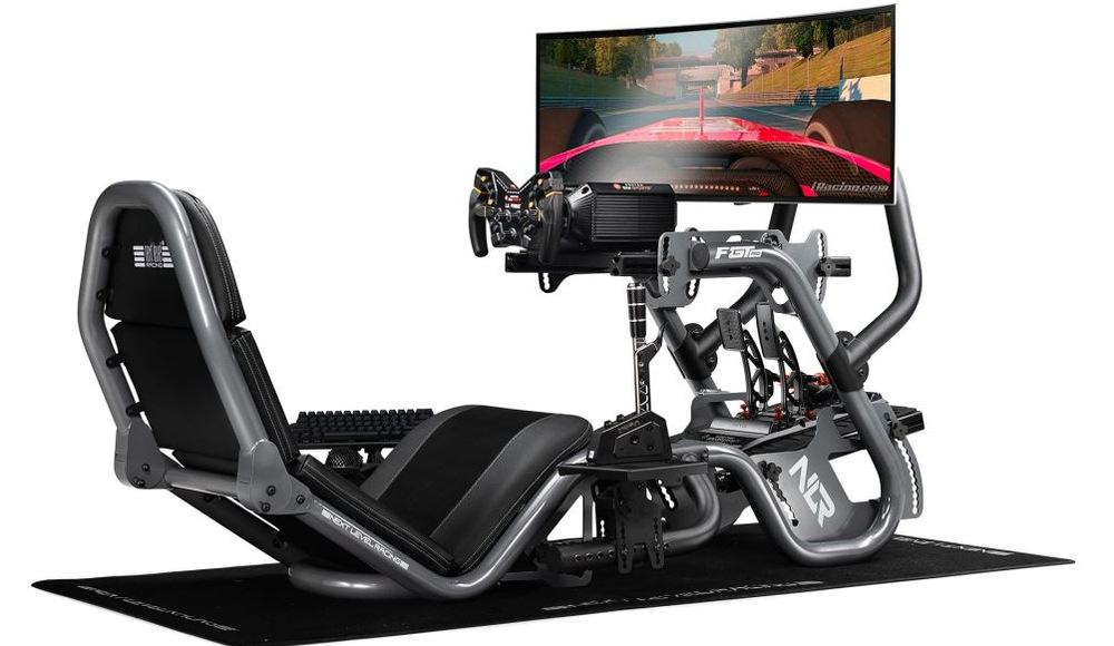 Pretekársky kokpit Next Level Racing F-GT Pro, Formula and GT Racing Simulator Cockpit čierny